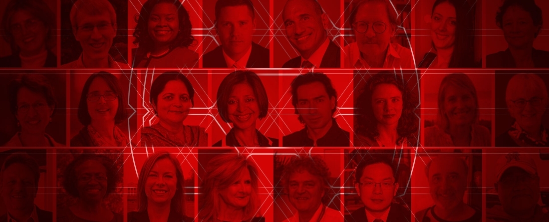 Convocation 2021 Honoree Photos on Red Background