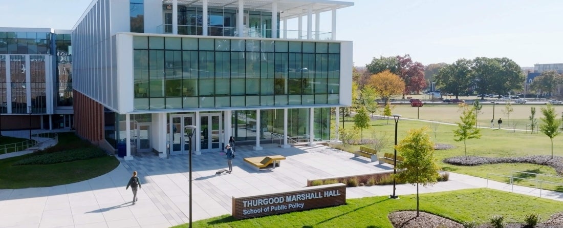 Thurgood Marshall Hall, west entrance